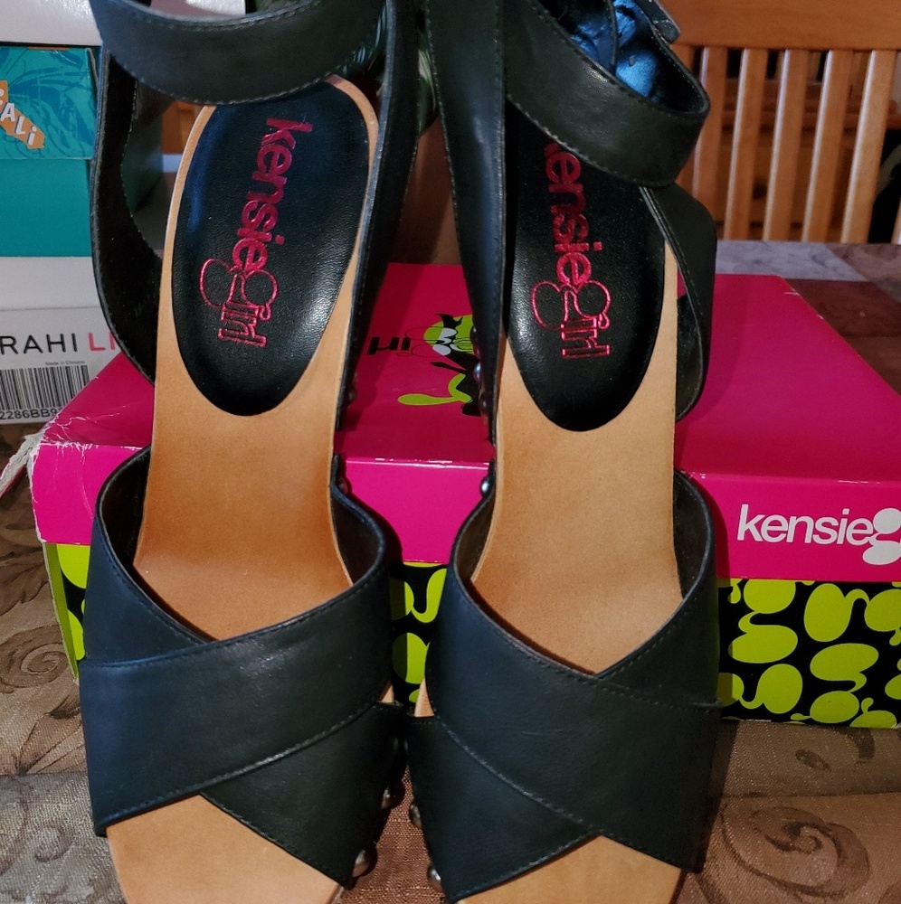 Kensiegirl shoes studded wrap around ankle heel